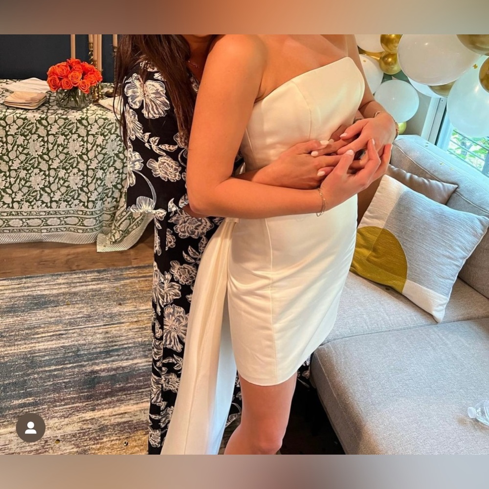 ANTHROPOLOGIE BHLDN AMSALE WILLOW BOW DRESS - SHORTENED - Picture 5 of 8